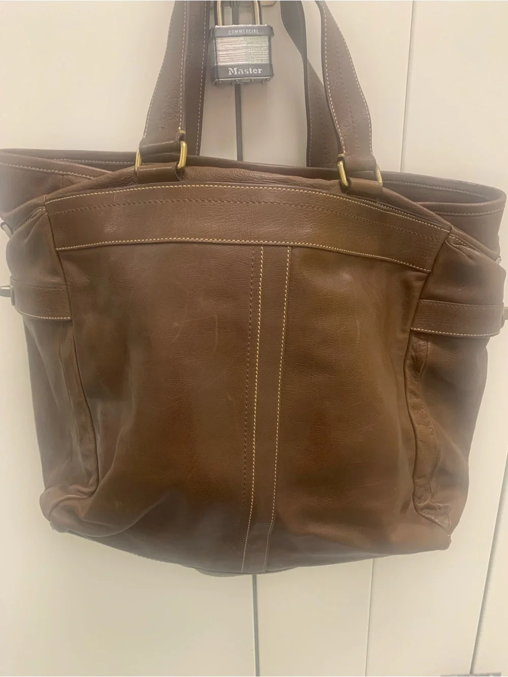 Rare vintage Coach Legacy Brown Leather Tote Bag for Men